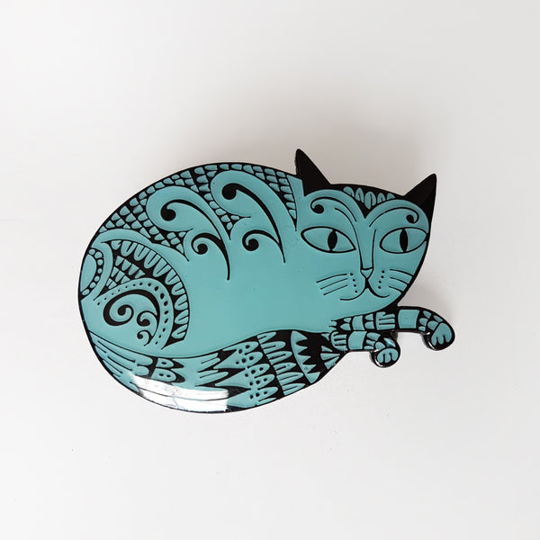 Lush Designs Blue Cat Badge