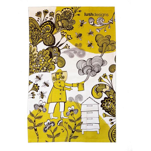 Lush Designs Bee Puffer Tea Towel