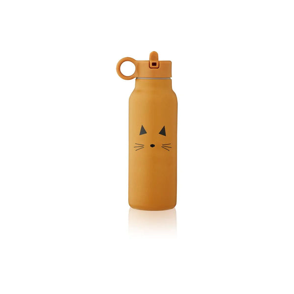 Liewood Falk Cat 350ml Water Bottle - Mustard