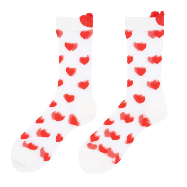 Coucou Suzette Heart Sheer Socks