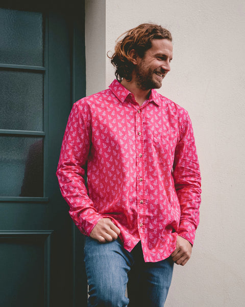 The Aloft Shop Aloft Pink Radiance Flower Beach Shirt