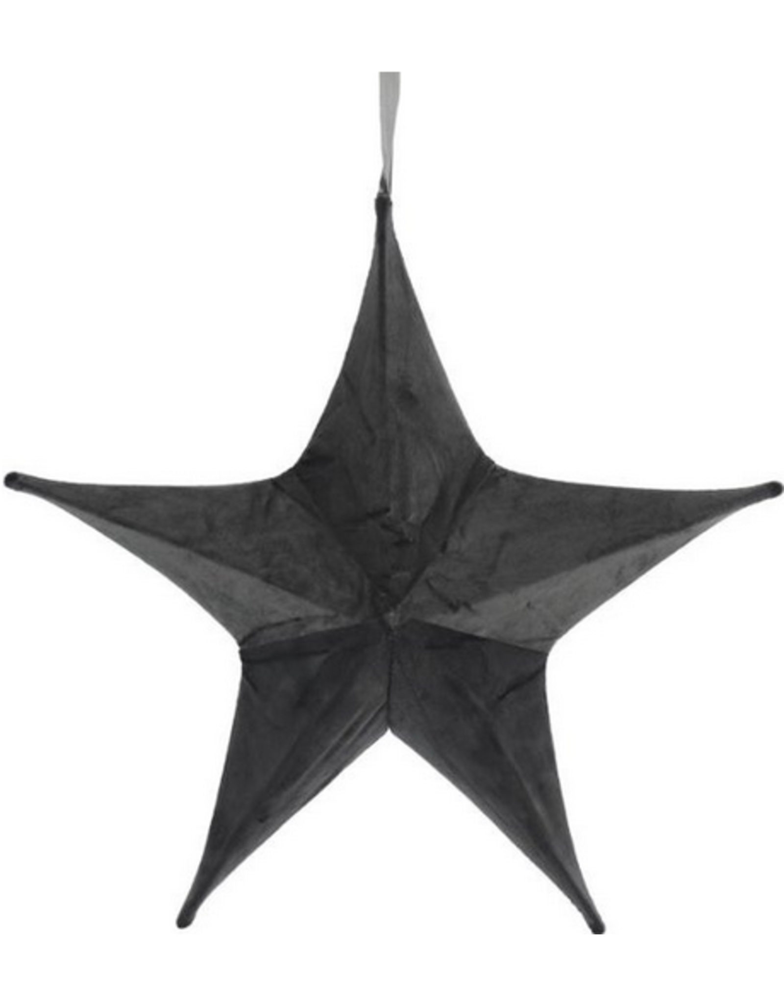 The Unique Living XS Gray Velvet D Hanging Star