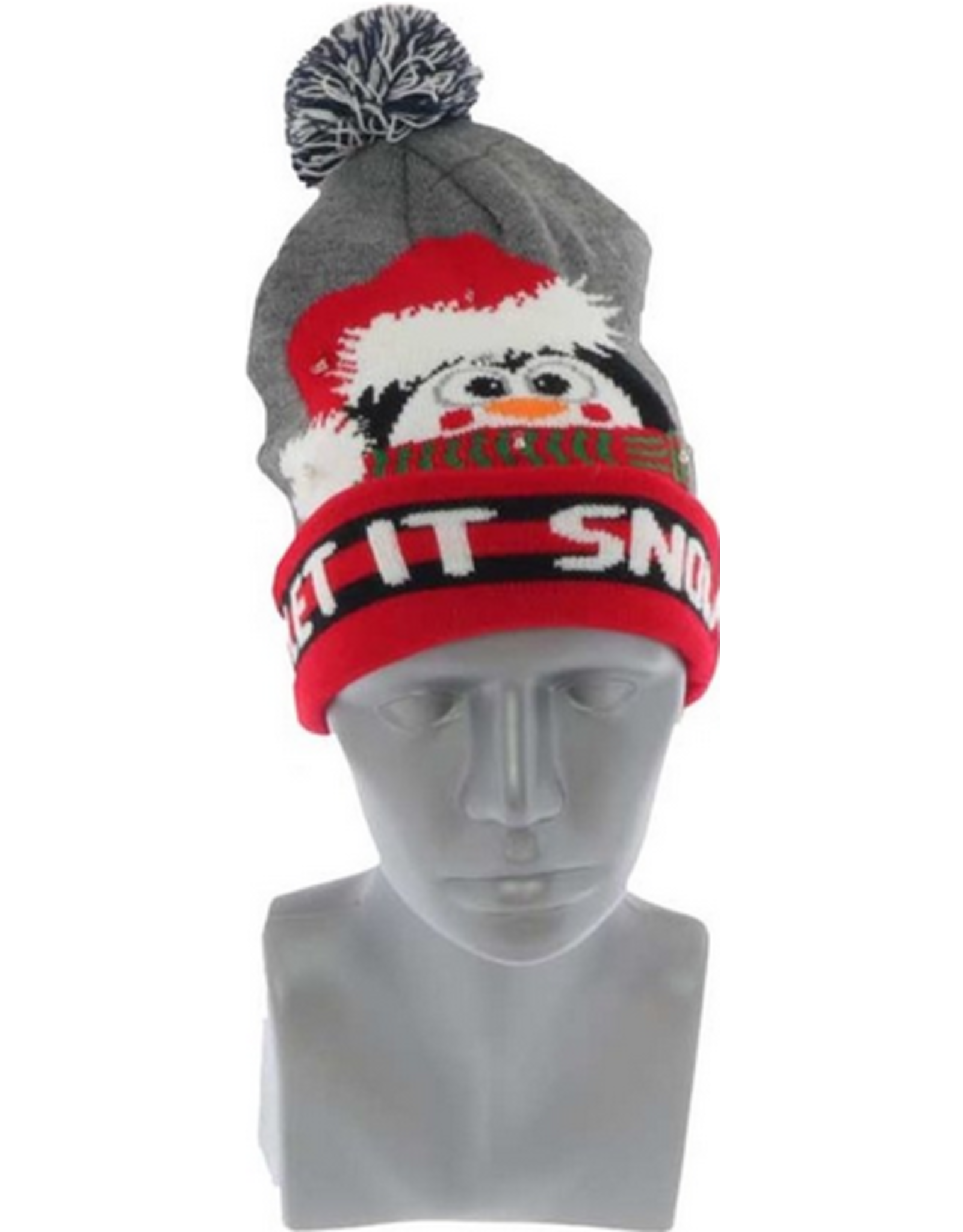 The Unique Living Santa Hat with 4W Light and Pompom