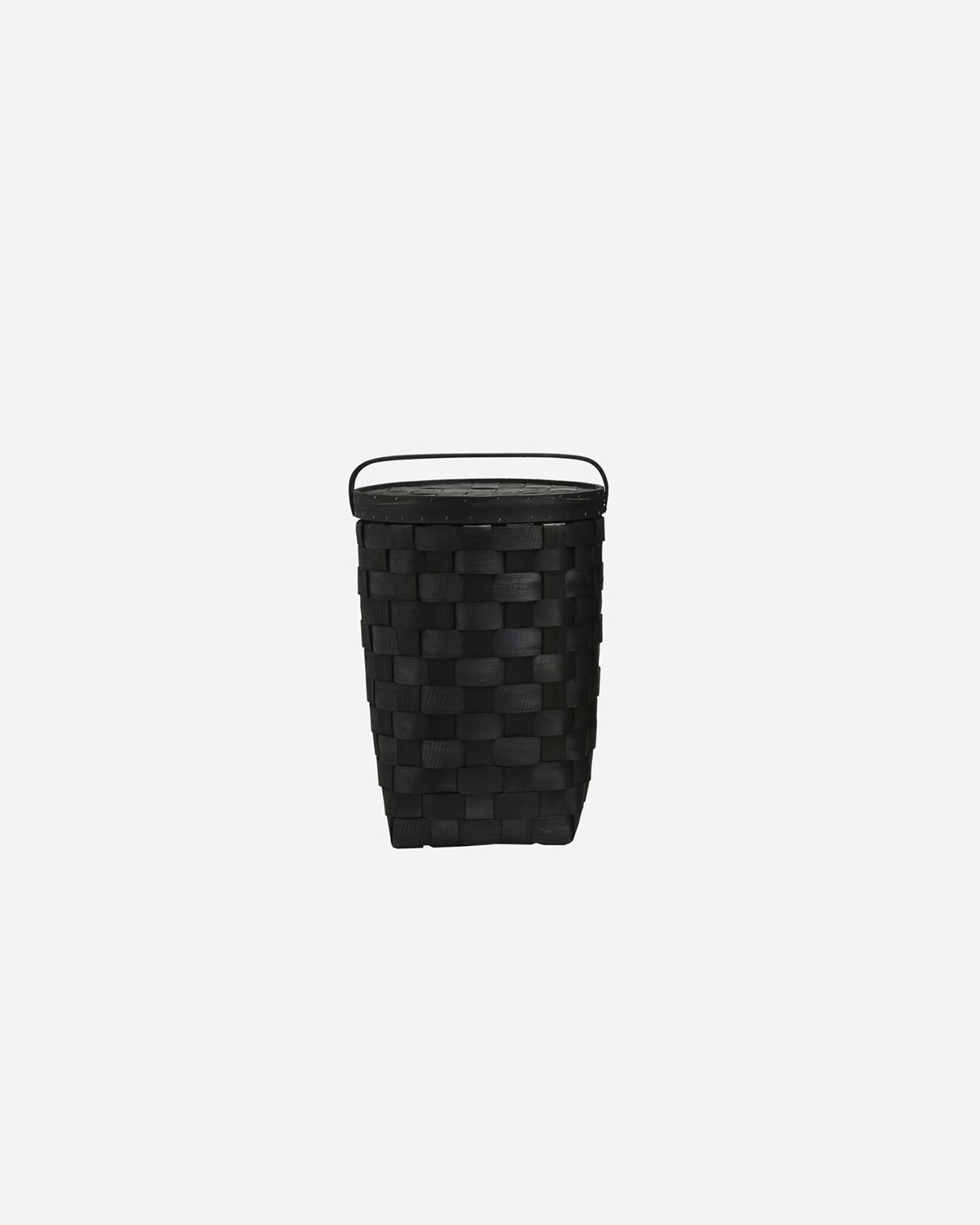 House Doctor Basket With Lid Edition Black Small
