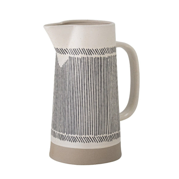 Striped Stoneware Jug