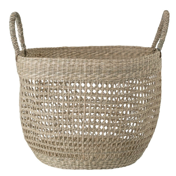 Bloomingville Natural Woven Seagrass Basket