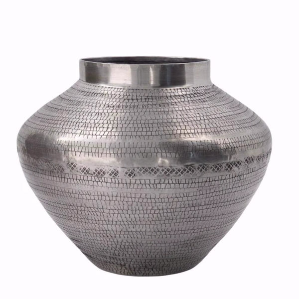 Antique Look Silver Colour Vase