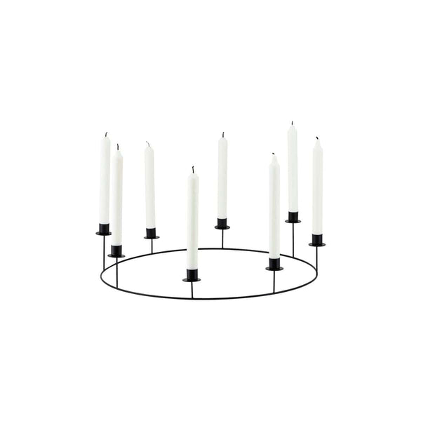 Black Metal Candle Holder Ring