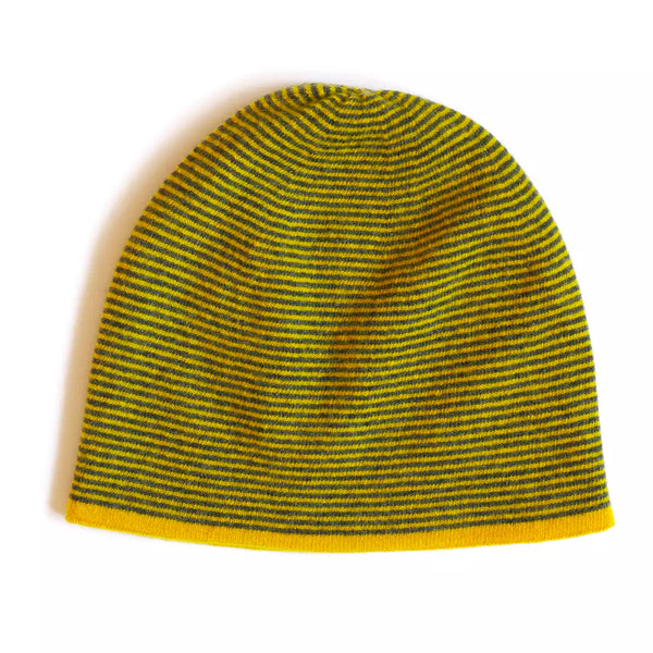 Yellow and Grey Cloud Busting Fine Gauge Hat