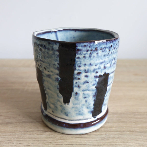 Blue And White Scandi Style Plant Pot