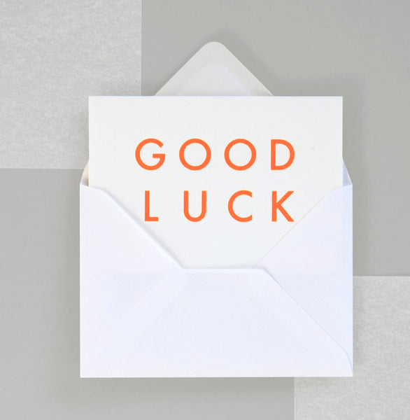 Ola Design Studio Foil Blocked Good Luck Card