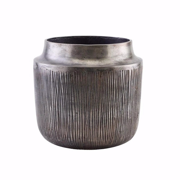 Heylo Large Pewter Colour Planter