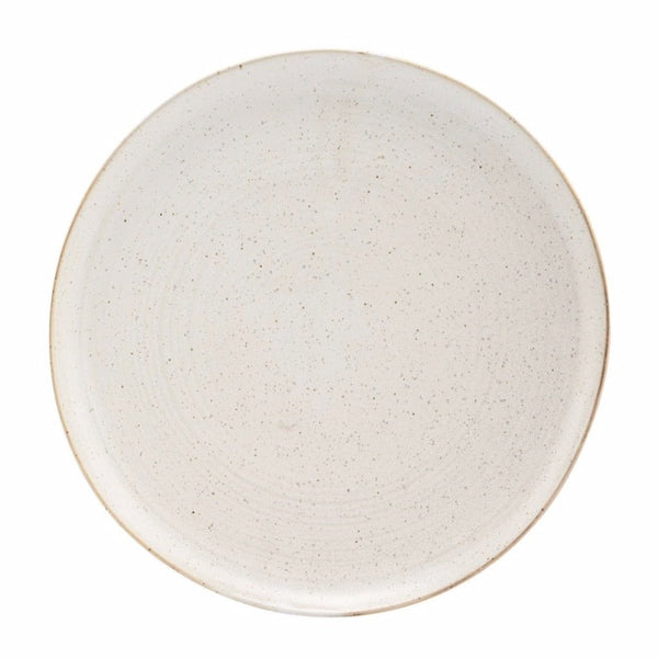 House Doctor Pion Speckled White Dinner Plate