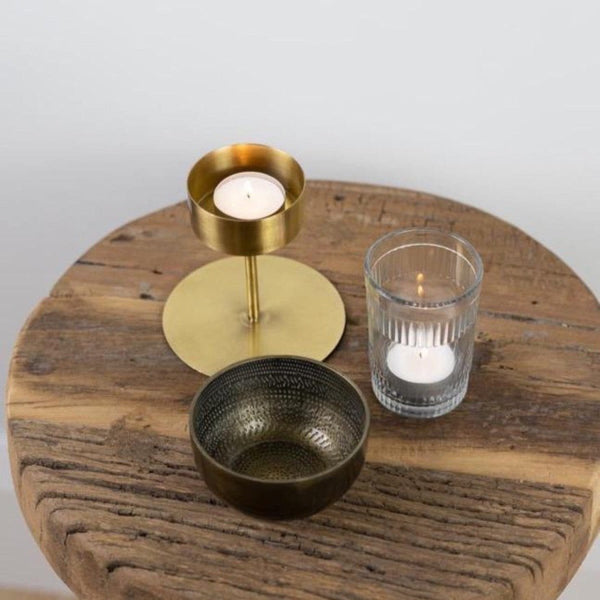 Small Brass Candle Stand, House Doctor - Nordicmuse