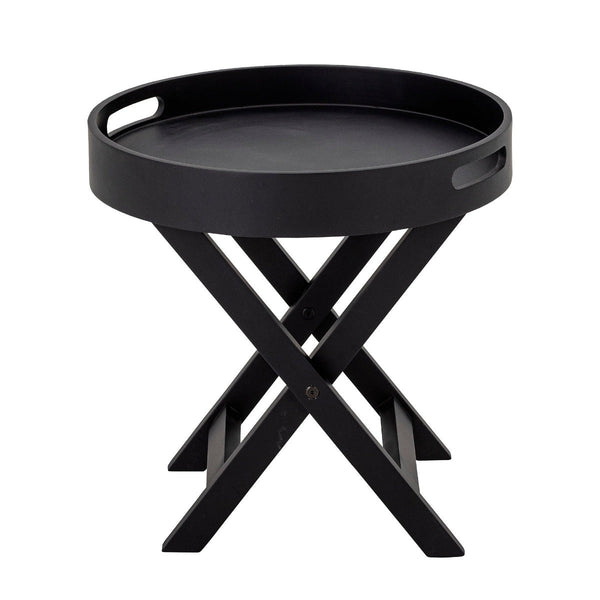 Black Tray Sidetable