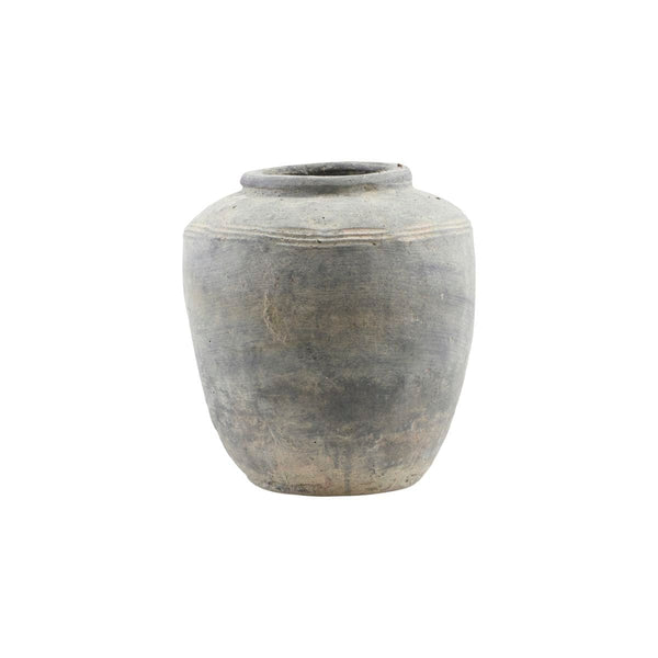 House Doctor Dark Grey Rustic Vase