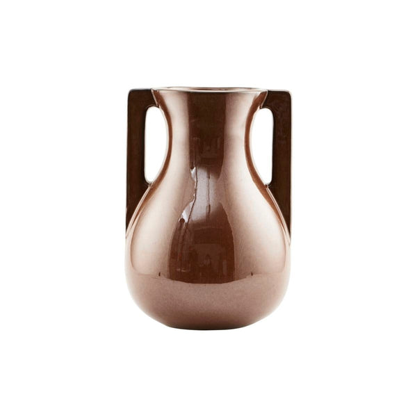 House Doctor Glossy Brown Vase