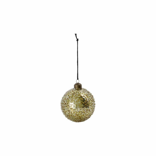 House Doctor Gold Glass Christmas Tree Bauble