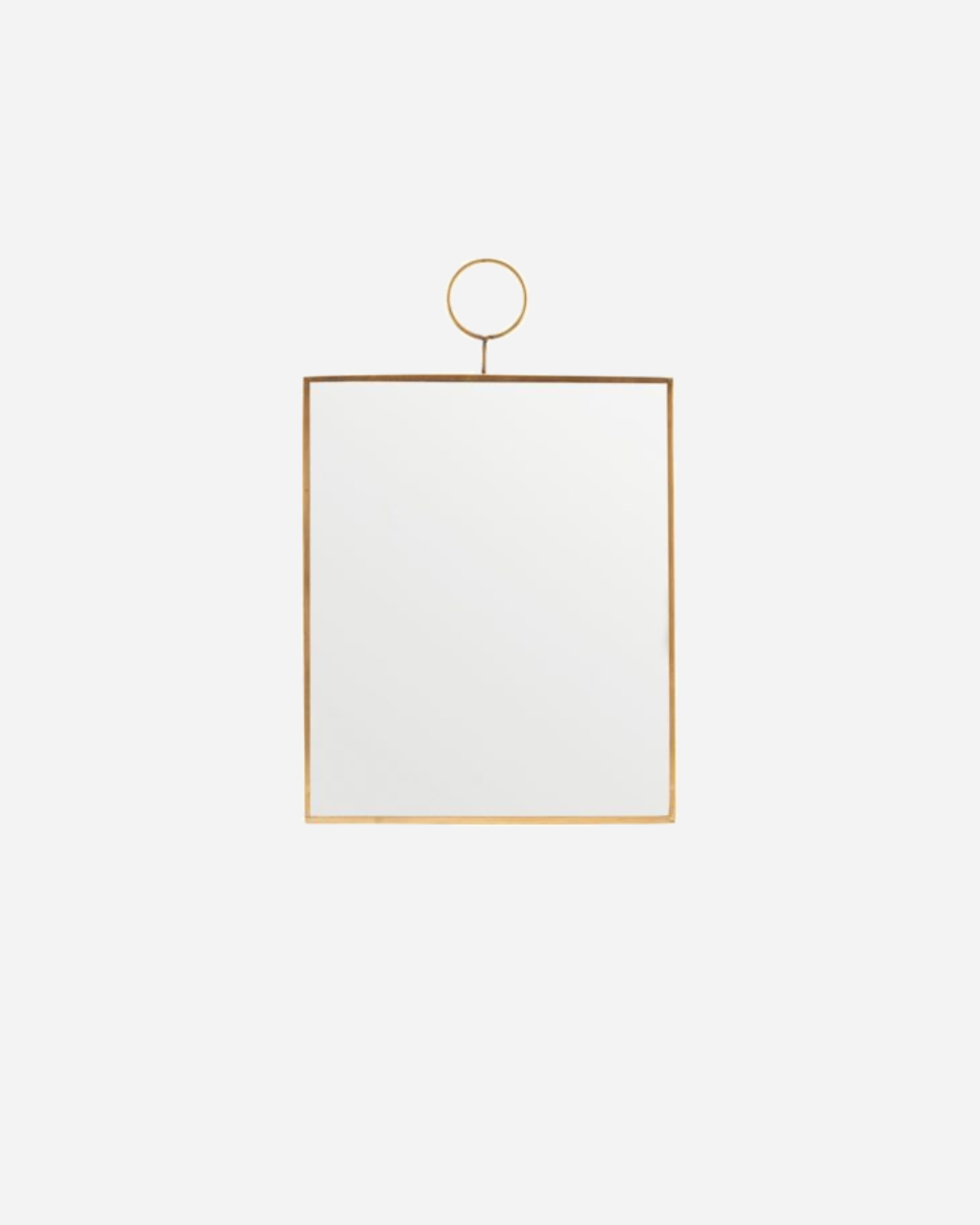 House Doctor Mirror Square Brass