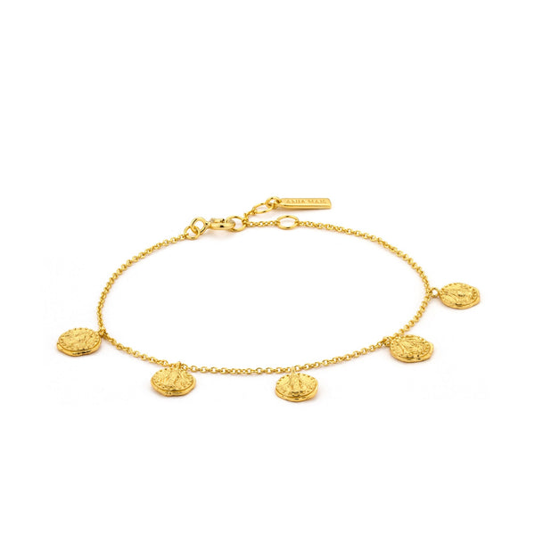 Deus Coins Bracelet In Gold