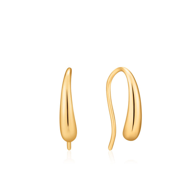 Ania Haie Gold Luxe Lobe Hook Earrings