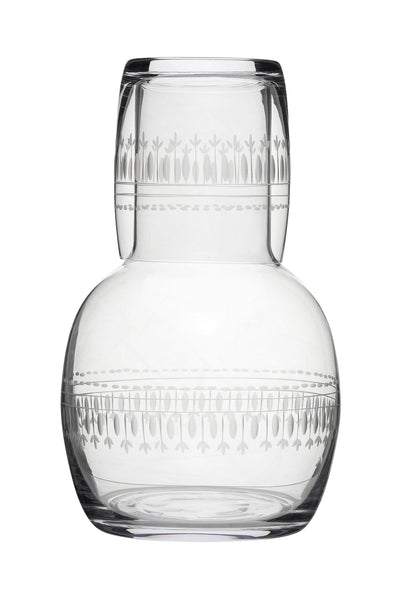 The Vintage List Carafe And Glass In Ovals Design By ''
