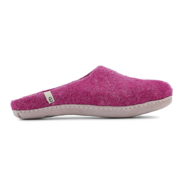 egos Hand-made Cerise Felted Wool Slippers