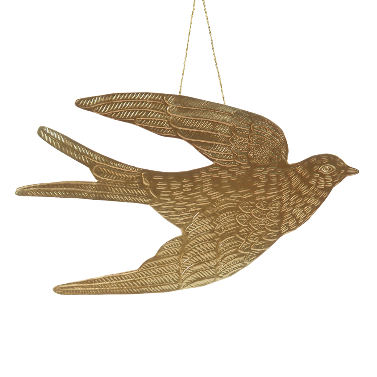 Terrace and Garden Hanging Dove - Brass