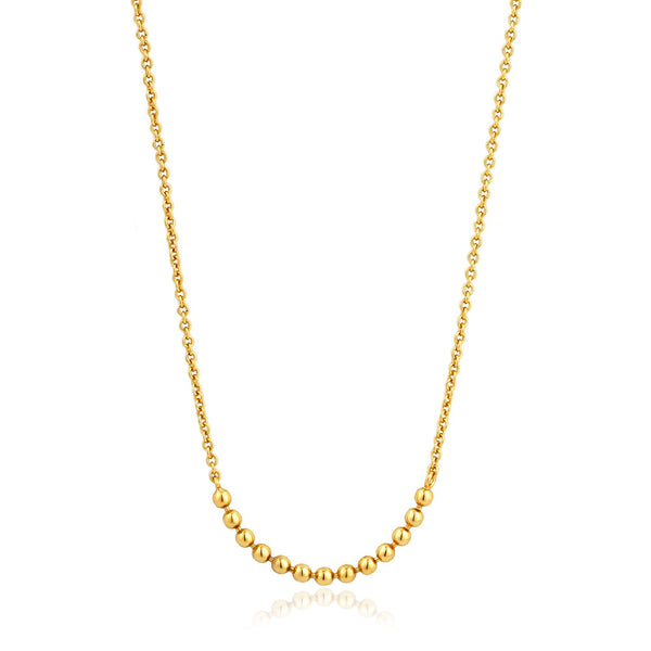 Ania Haie Modern Multiple Balls Necklace In Gold