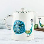 Hand-made Ceramic Peacock Teapot