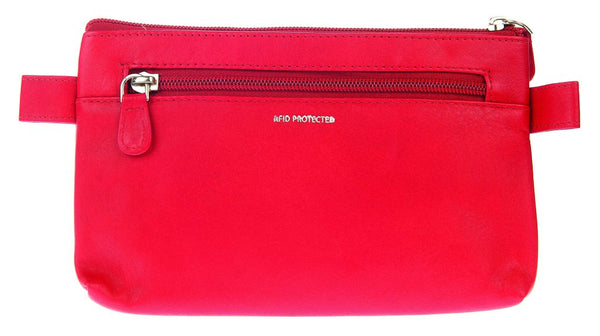 Golunski Soft Leather Make Up/ Cosmetic Bag/ Clutch Bag