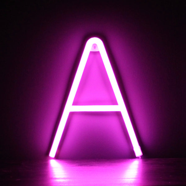 Pink Neon Light Up Letters