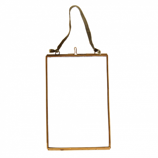 Rex London Small Brass Hanging Photo/ Picture Frame (portrait)