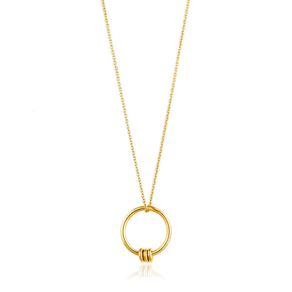 Modern Circle Gold Necklace