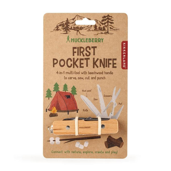 Kikkerland Design First Pocket Knife - Huckleberry