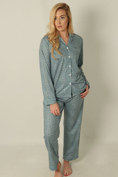 Pyjamas Blue/grey Leopard