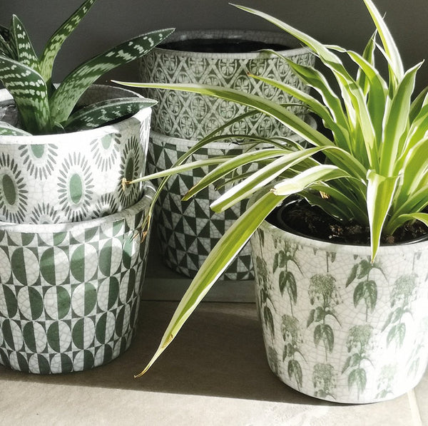 Arta Verde Glazed Plant Pot