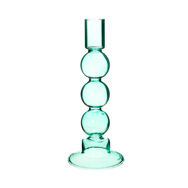 Sass & Belle  Bubble Glass Candleholder - Turquoise