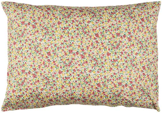 Ib Laursen Cushion - Llght Yellow, Rose And Red Flowers - With Filler