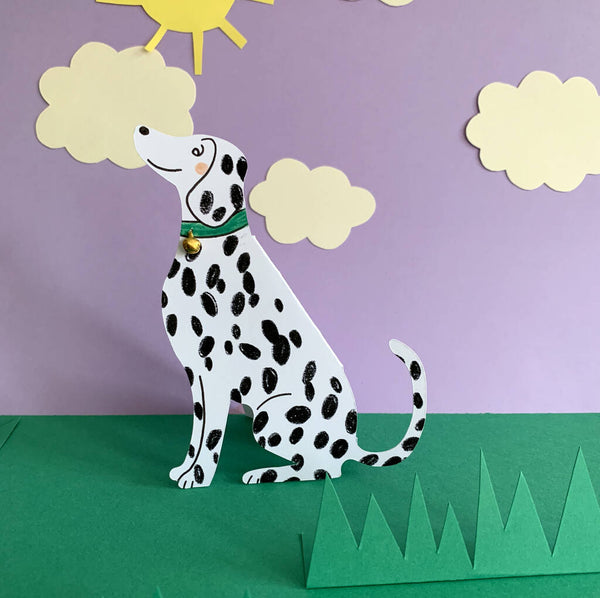 Dalmatian Card With Bell