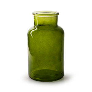 Casa Verde 'apotheker' Moss Green Bottle Vase