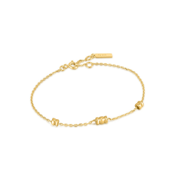 Ania Haie Smooth Twist Chain Gold Bracelet