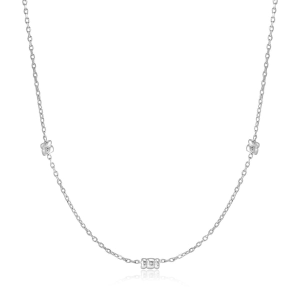 Ania Haie Smooth Twist Chain Silver Necklace