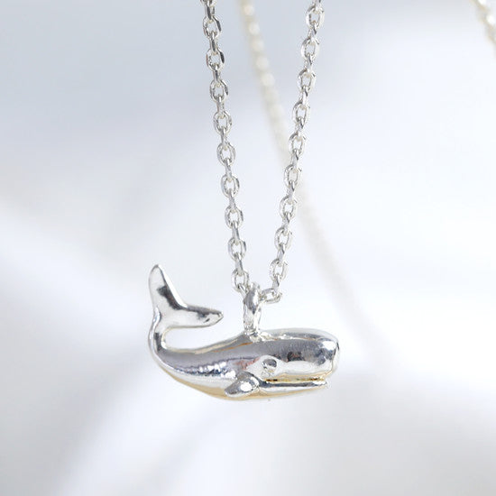 Whale Necklace In Silver IV5899