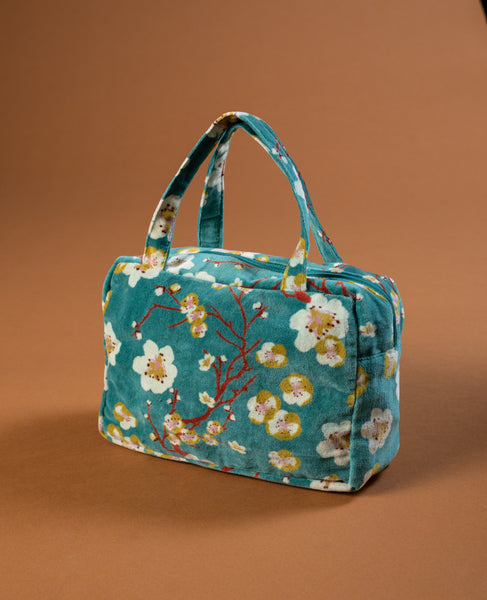 Velvet Bag - Blossom Blue