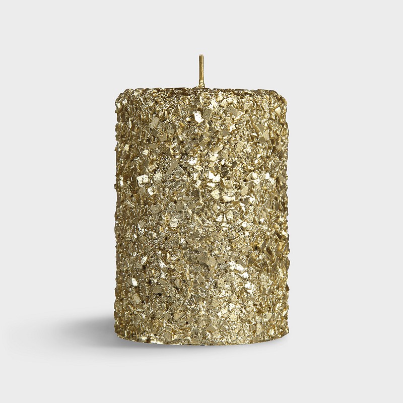 &klevering Candle pillar gold small