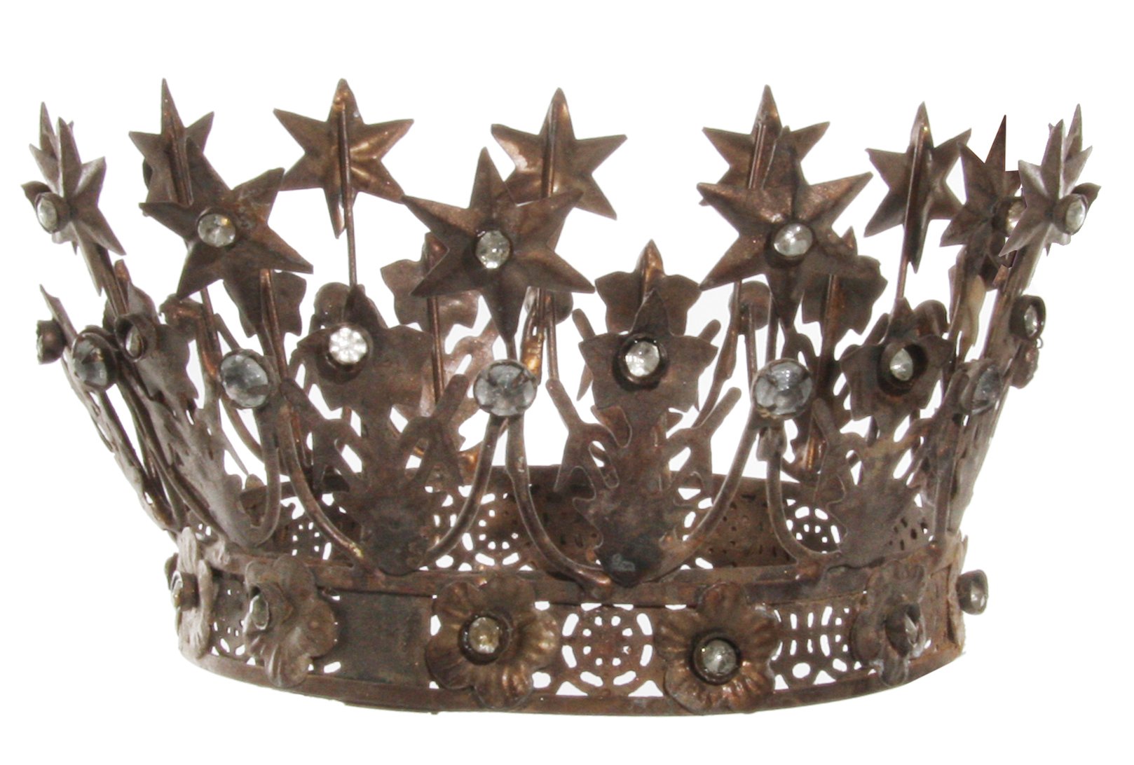 Shishi Metal Crown Bronze Antique d13cm