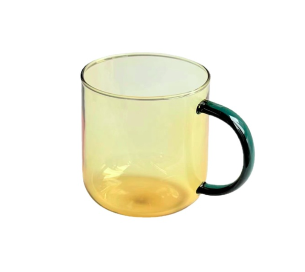 Color Mug In Borosilicate Glass - Yellow