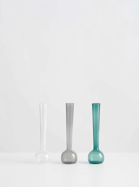 | Margot Vase Trio - Smoke Teal Transparent