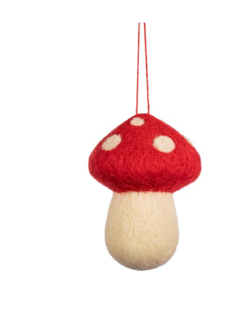 Sass & Belle  Kawaii Happy Face Mushroom Christmas Decoration